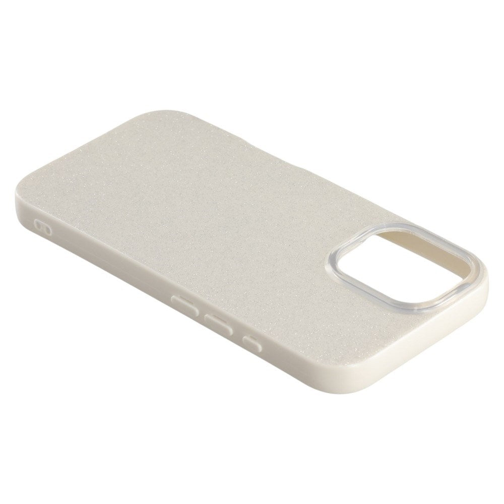 EIDERWOOD IPhone 16 Fleksibelt Plastik Mobil Cover m. Glimmer - Hvid