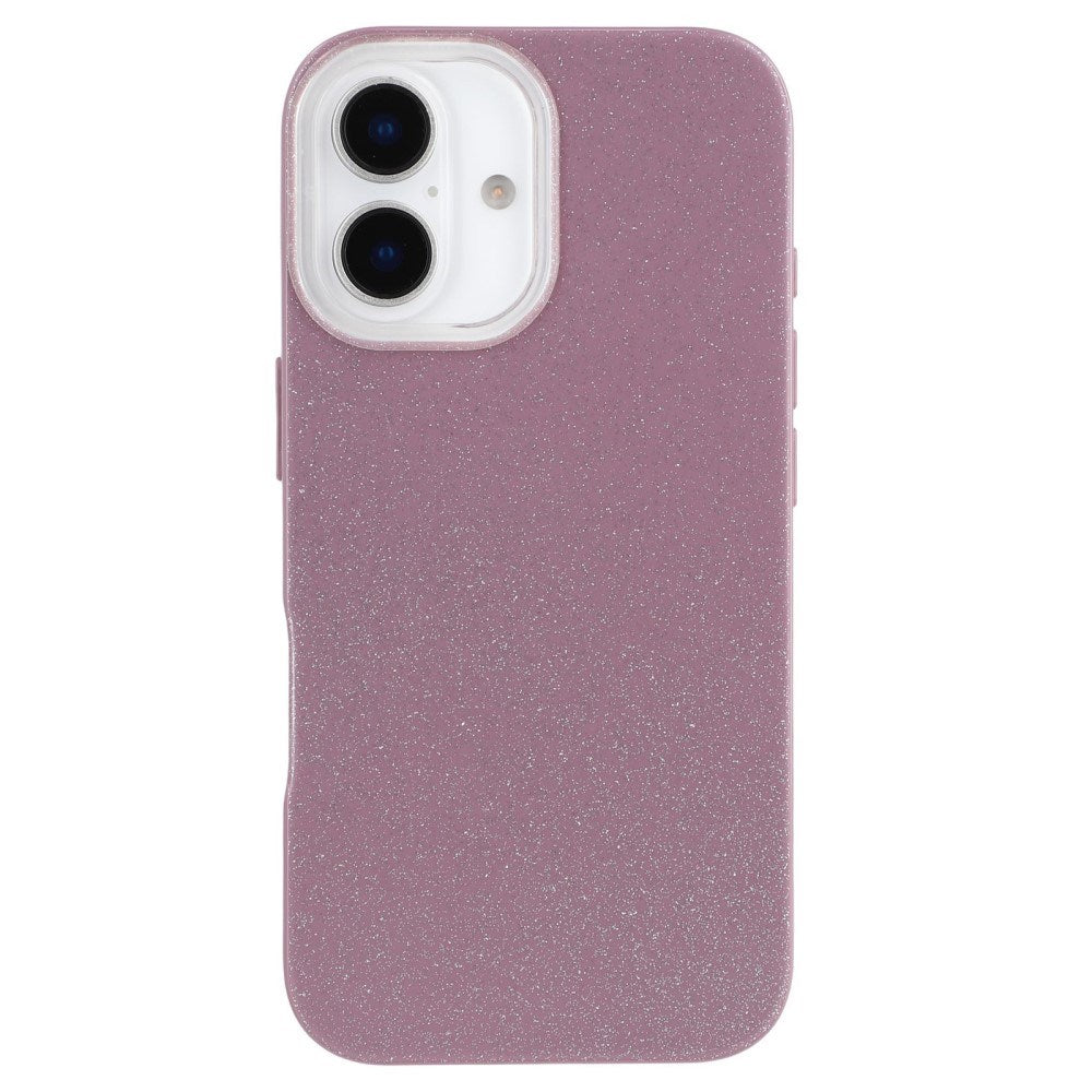 EIDERWOOD IPhone 16 Fleksibelt Plastik Mobil Cover m. Glimmer - Lilla