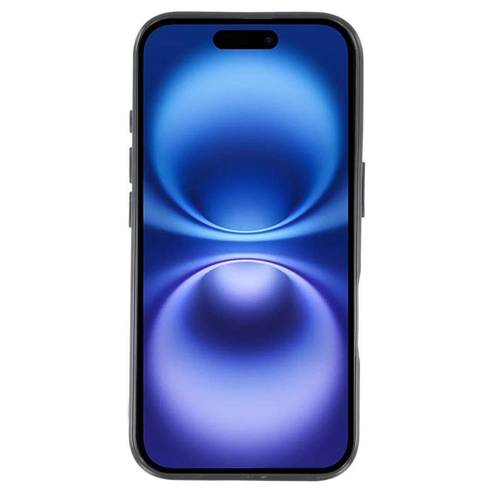 EIDERWOOD IPhone 16 Pro Fleksibelt Plastik Mobil Cover m. Glimmer - Sort