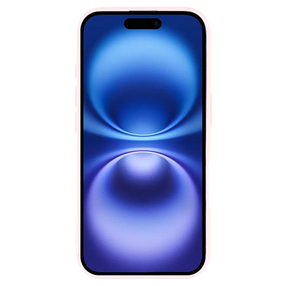 EIDERWOOD IPhone 16 Pro Fleksibelt Plastik Mobil Cover m. Glimmer - Lyserød