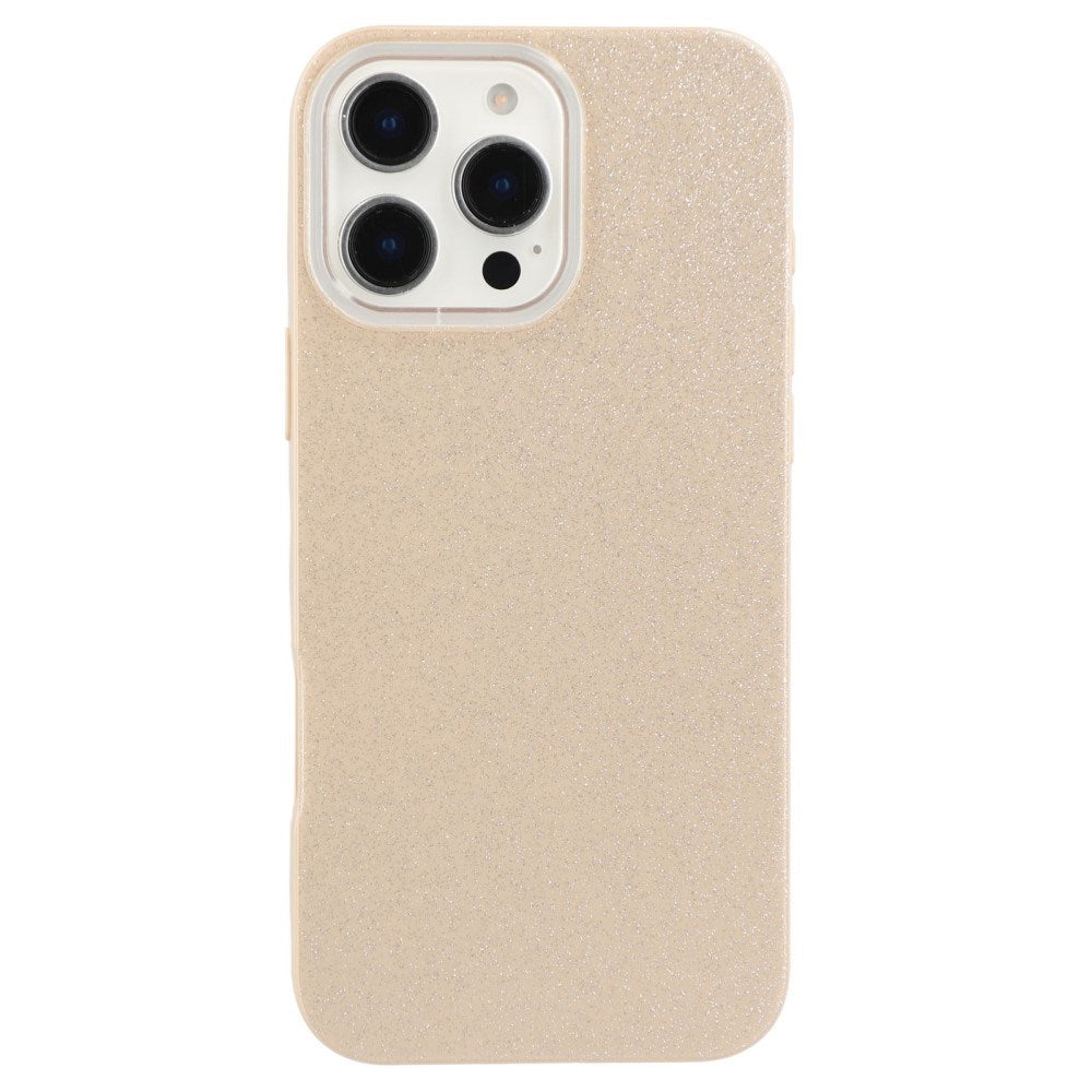 EIDERWOOD IPhone 16 Pro Fleksibelt Plastik Mobil Cover m. Glimmer - Beige