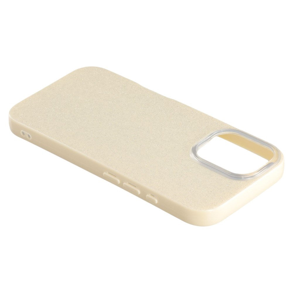 EIDERWOOD IPhone 16 Pro Fleksibelt Plastik Mobil Cover m. Glimmer - Gul