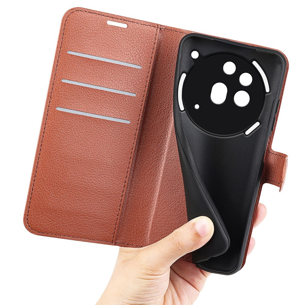 EIDERWOOD - Nothing Phone (3a) Pro - Kunstlæder Flip Cover m. Kortholder & Ståfunktion - Brun