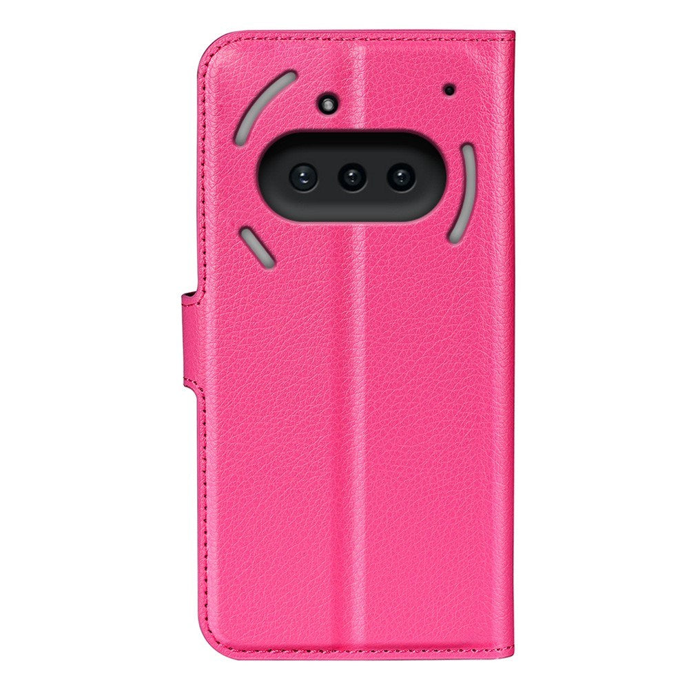 EIDERWOOD - Nothing Phone (3a) - Kunstlæder Flip Cover m. Kortholder & Ståfunktion - Pink