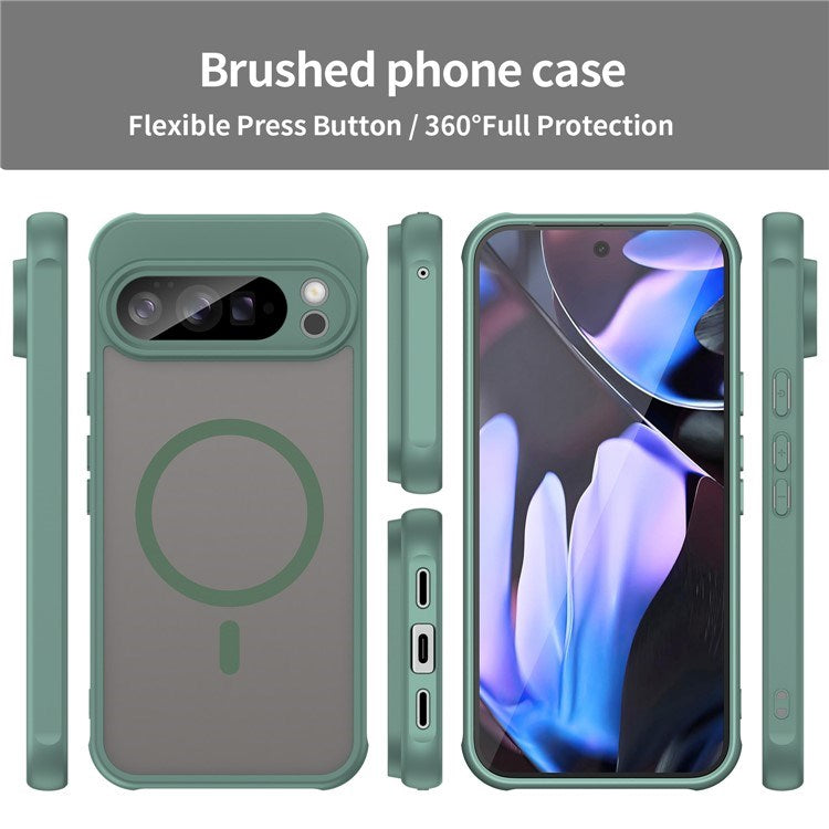 Google Pixel 10 Pro XL - EIDERWOOD Hybrid Plastik Cover - MagSafe Kompatibel - Grøn