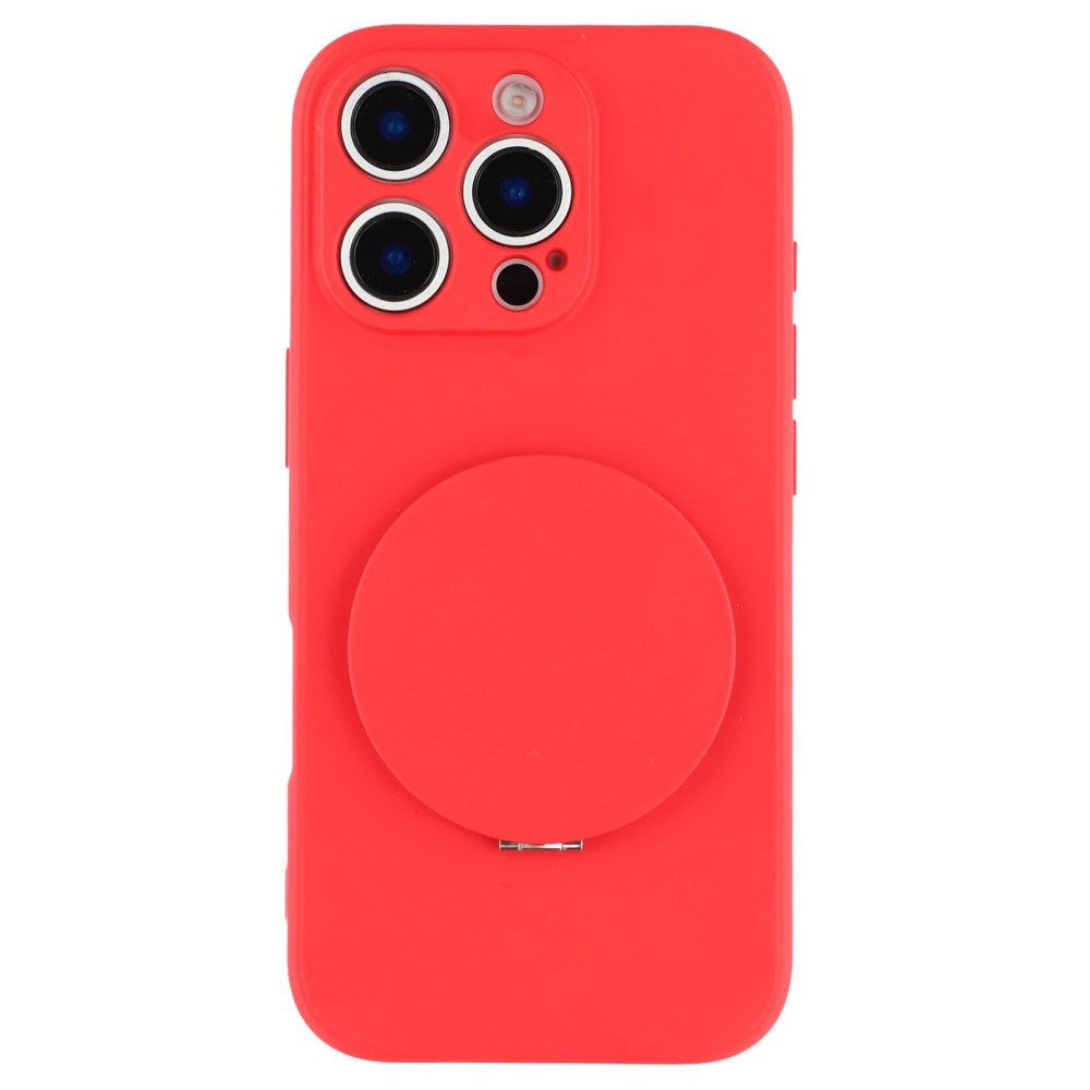 EIDERWOOD iPhone 16 Pro Hybrid Mobil Cover inkl. Kickstand m. Spejl - Rød