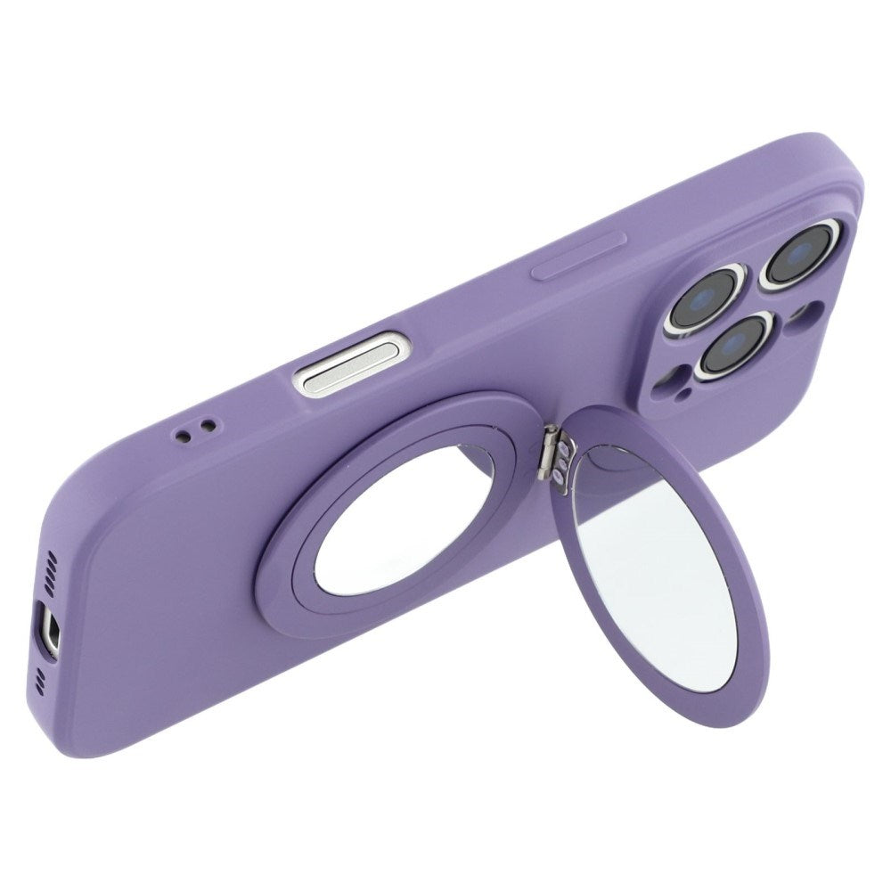 EIDERWOOD iPhone 16 Pro Hybrid Mobil Cover inkl. Kickstand m. Spejl - Lilla