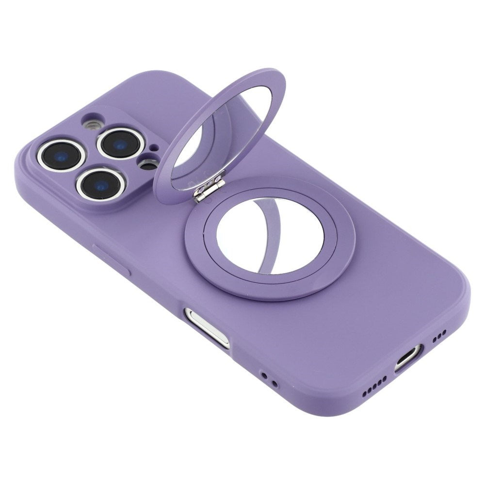 EIDERWOOD iPhone 16 Pro Hybrid Mobil Cover inkl. Kickstand m. Spejl - Lilla