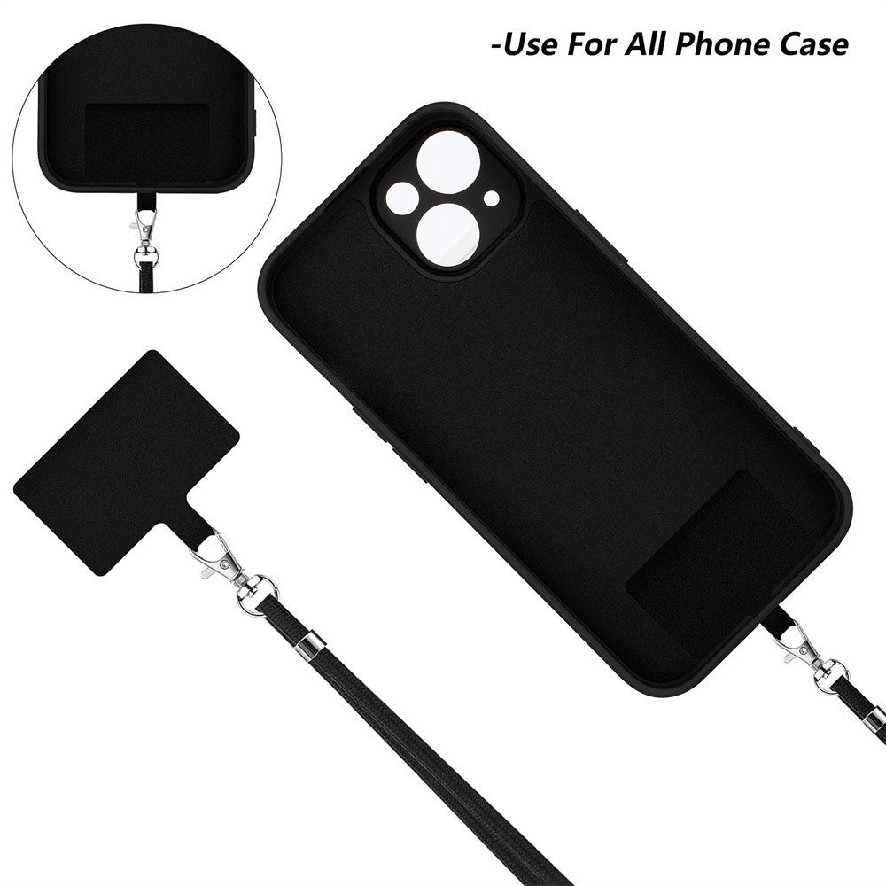iPhone 17e / 16e Sæt m. Fleksibelt Plastik Mobil Cover - Skærmbeskyttelse - Strop - Hvid
