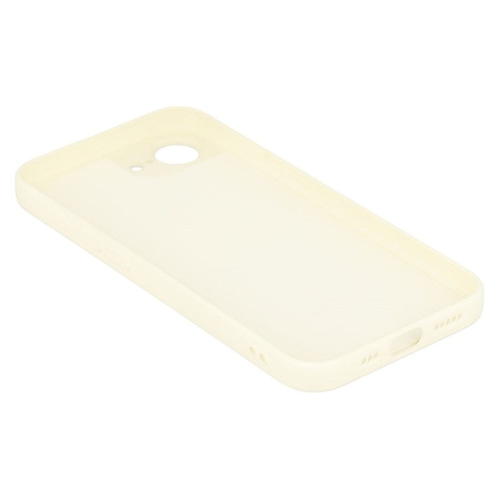 iPhone 17e / 16e Sæt m. Fleksibelt Plastik Mobil Cover - Skærmbeskyttelse - Strop - Hvid