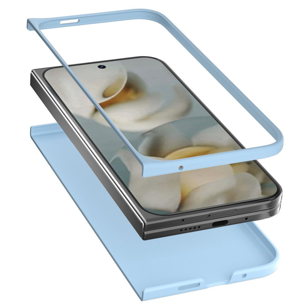 EIDERWOOD Google Pixel 10 Pro Fold Mat Hårdt Plastik Mobil Cover - Lyseblå