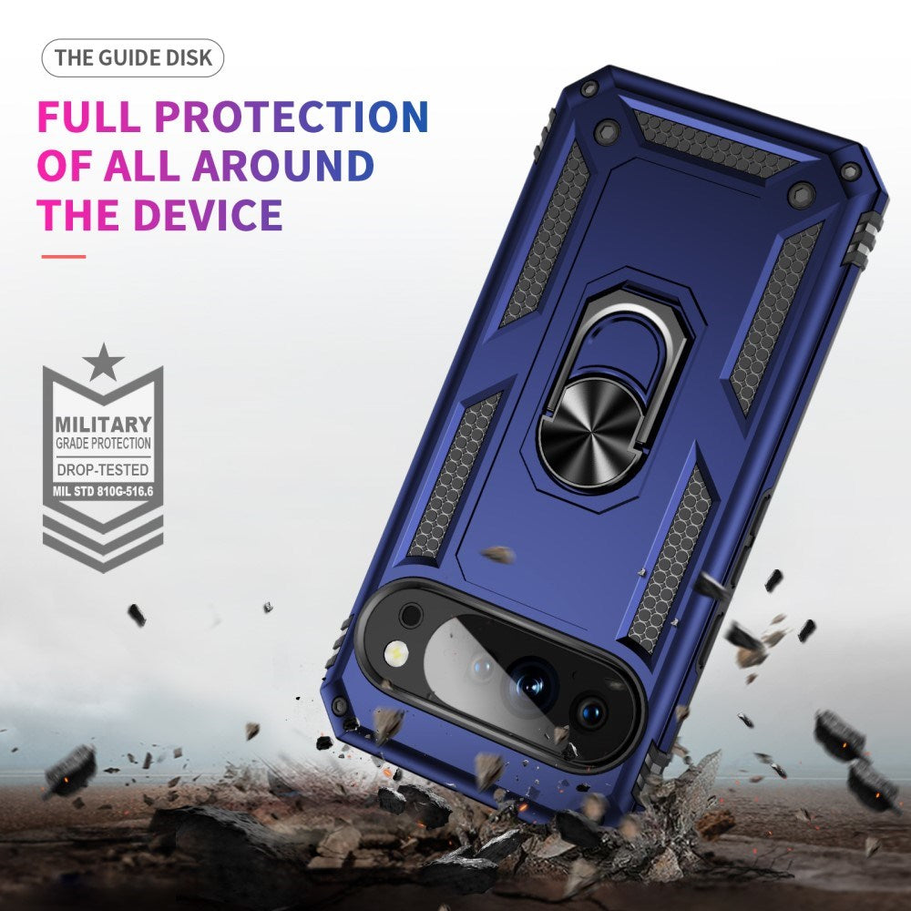 EIDERWOOD Google Pixel 10 / 10 Pro Håndværker Mobil Cover m. 360 Roterbar Kickstand - Blå
