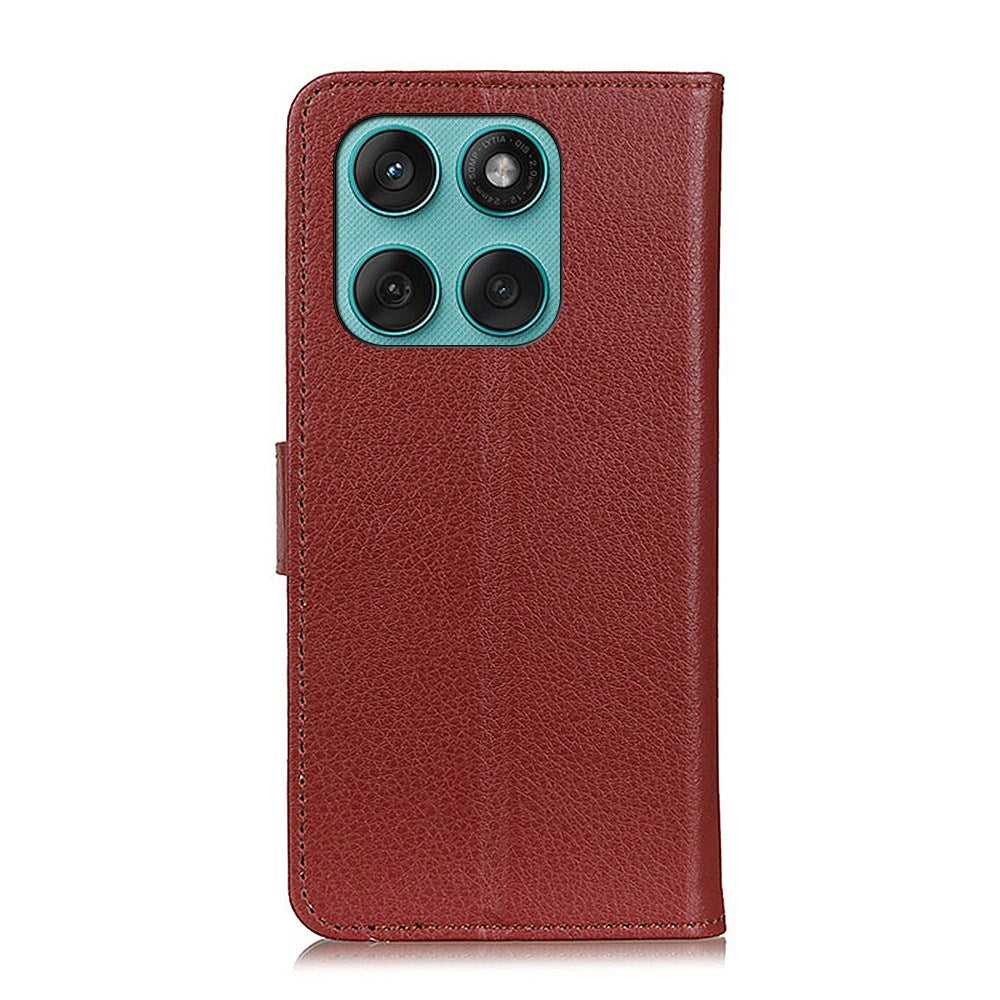 EIDERWOOD Motorola Edge 60 / Edge 60 Fusion Kunstlæder Flip Cover m. Kortholder - Brun