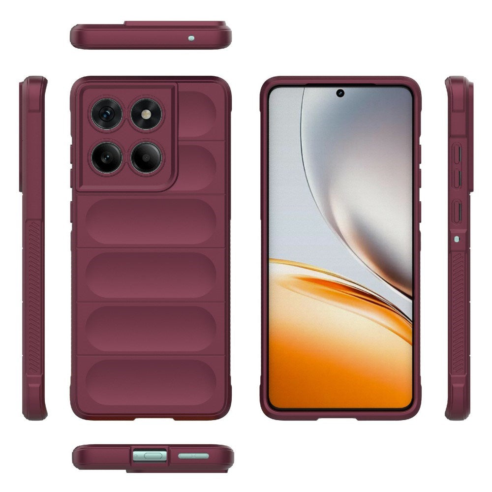 EIDERWOOD - Motorola Edge 60 Fusion - Fleksibelt Plastik Cover - Mørkerød