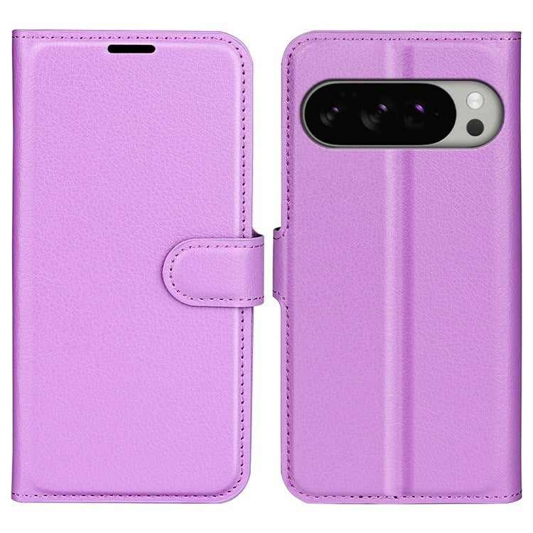 Google Pixel 10 Pro XL - EIDERWOOD Kunstlæder Flip Cover m. Kortholder & Ståfunktion - Lilla