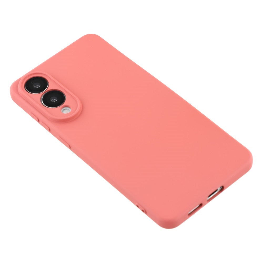 Samsung Galaxy S25 Edge - EIDERWOOD Foret Fleksibelt Plast Cover - Mørkerød