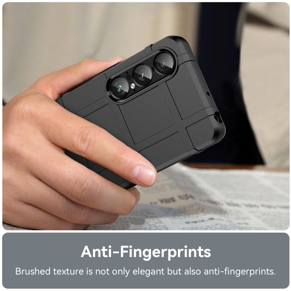 Sony Xperia 1 VII - EIDERWOOD Rugged Shield Håndværker Cover - Sort