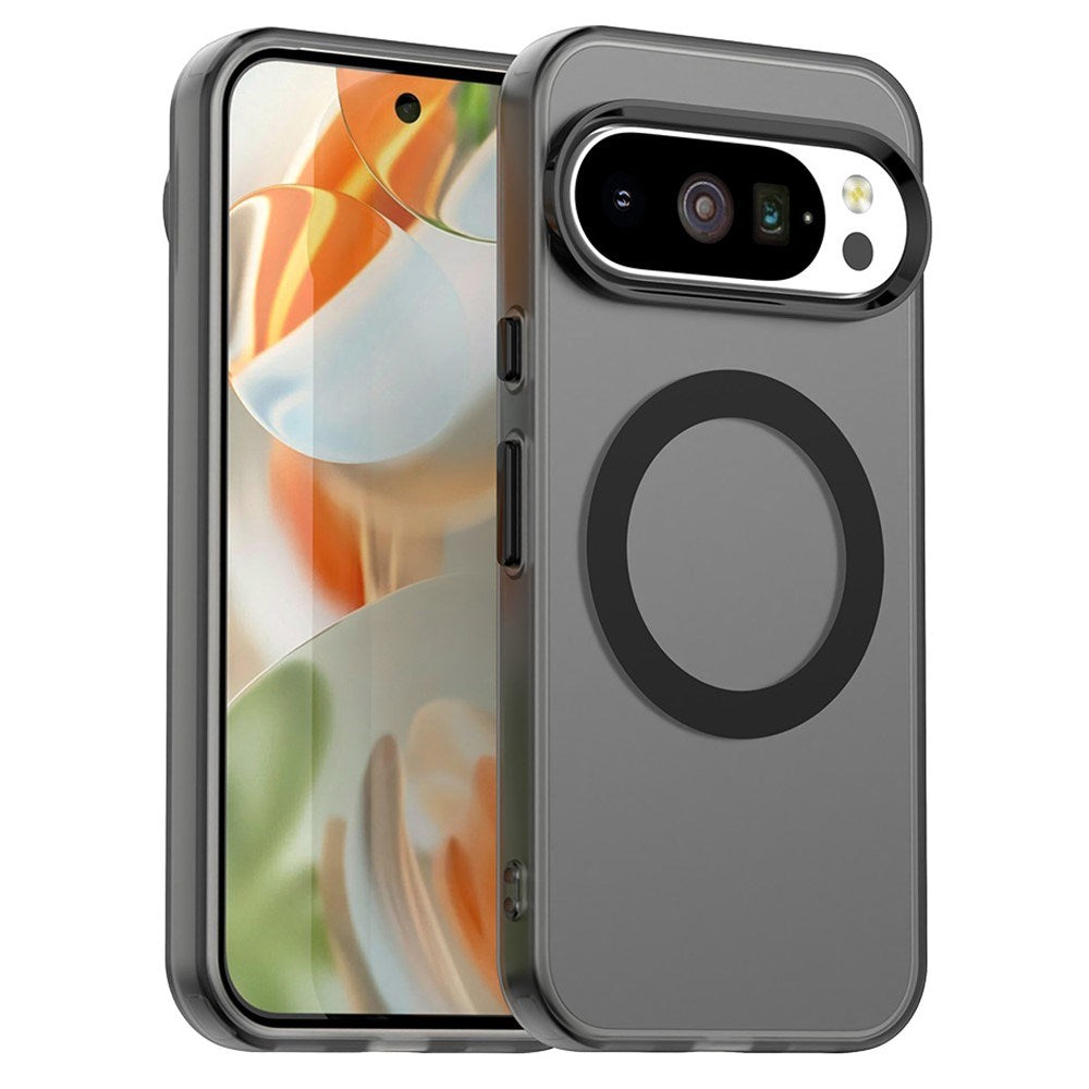 EIDERWOOD Google Pixel 10 / 10 Pro Hybrid Plast Bagside Cover - MagSafe Kompatibel - Gennemsigtig / Sort