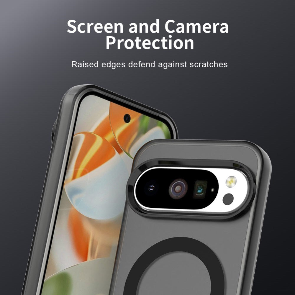 EIDERWOOD Google Pixel 10 / 10 Pro Hybrid Plast Bagside Cover - MagSafe Kompatibel - Gennemsigtig / Sort