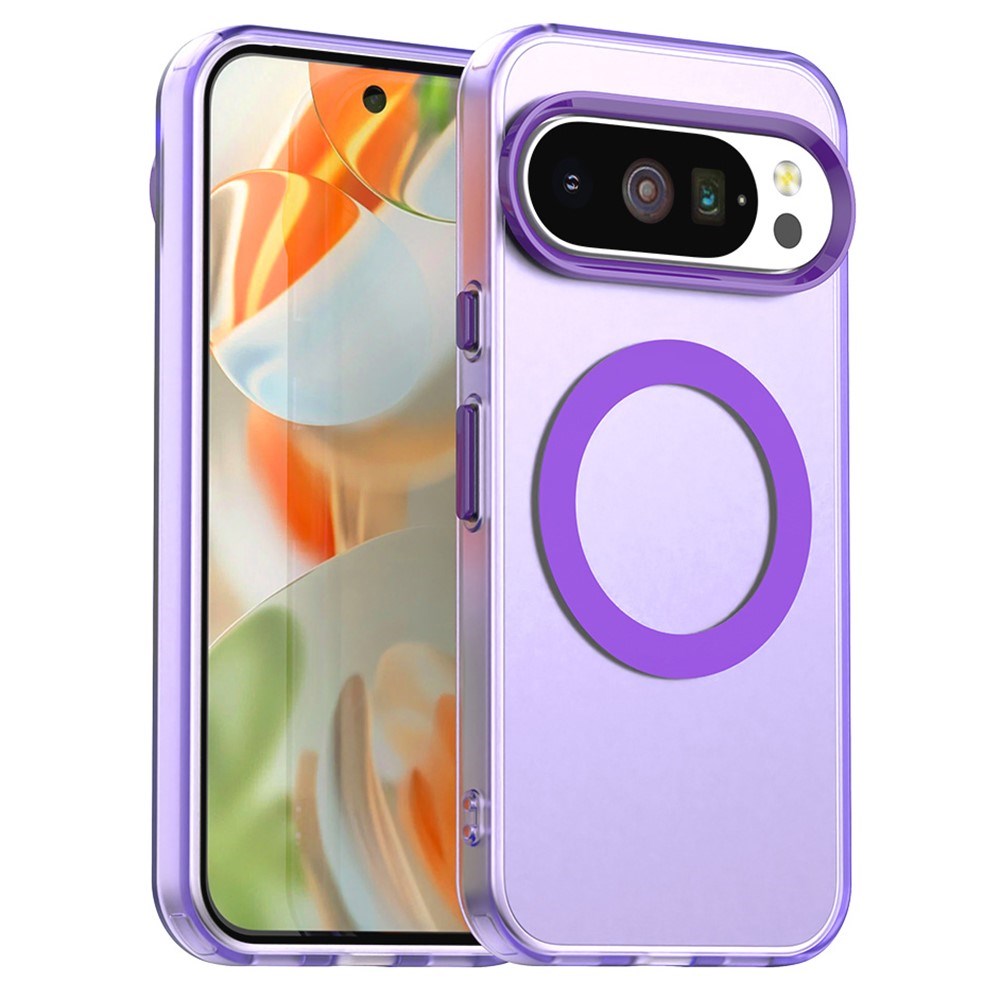 EIDERWOOD Google Pixel 10 / 10 Pro Hybrid Plast Bagside Cover - MagSafe Kompatibel - Gennemsigtig / Lilla