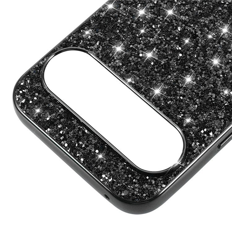 Google Pixel 10 / 10 Pro - EIDERWOOD Glitter Cover - Sølv
