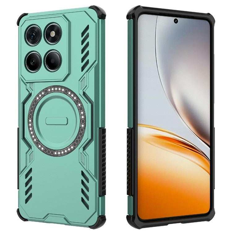 Motorola Edge 60 / Edge 60 Fusion - EIDERWOOD Hybrid Plastik Cover m. Varmeafledning - Grøn