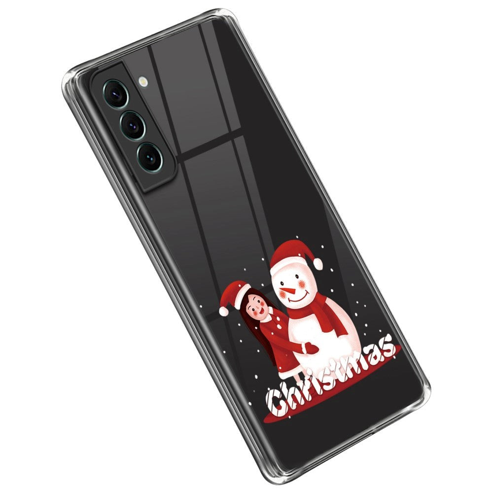 Samsung Galaxy S23 TPU Plast Mobil Julecover - Pige med Snemand
