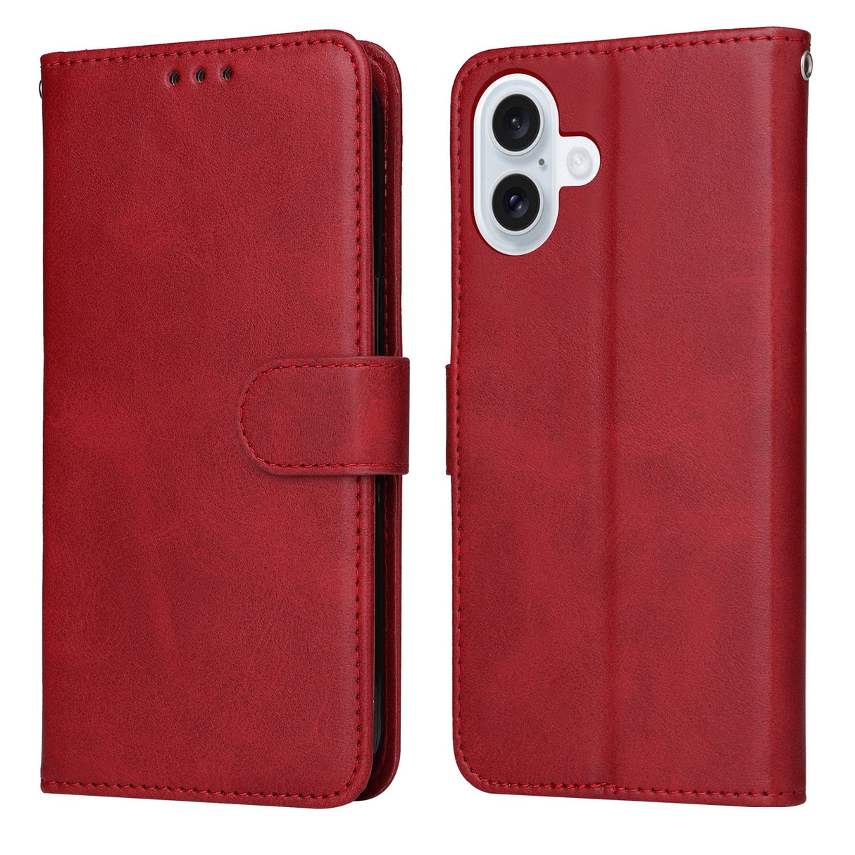 EIDERWOOD iPhone 17 Flip Cover m. Pung & Strop - Rød