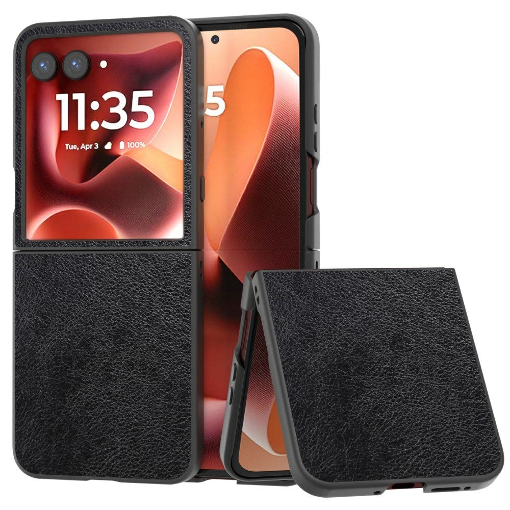 EIDERWOOD Motorola Razr 60 Ultra / Razr 70 Ultra Kunstlæder Mobil Cover - Sort