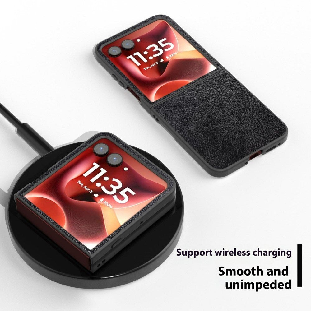 EIDERWOOD Motorola Razr 60 Ultra / Razr 70 Ultra Kunstlæder Mobil Cover - Sort