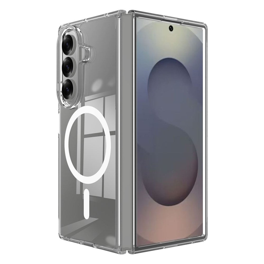 EIDERWOOD Samsung Galaxy Z Fold7 Hybrid Plastik Mobil Cover - MagSafe Kompatibel - Gennemsigtig