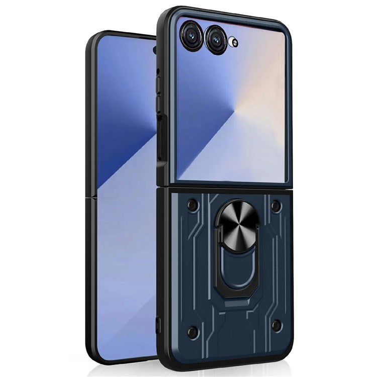 Samsung Galaxy Z Flip7 - EIDERWOOD Hybrid Håndværker Cover m. Kickstand - Grå