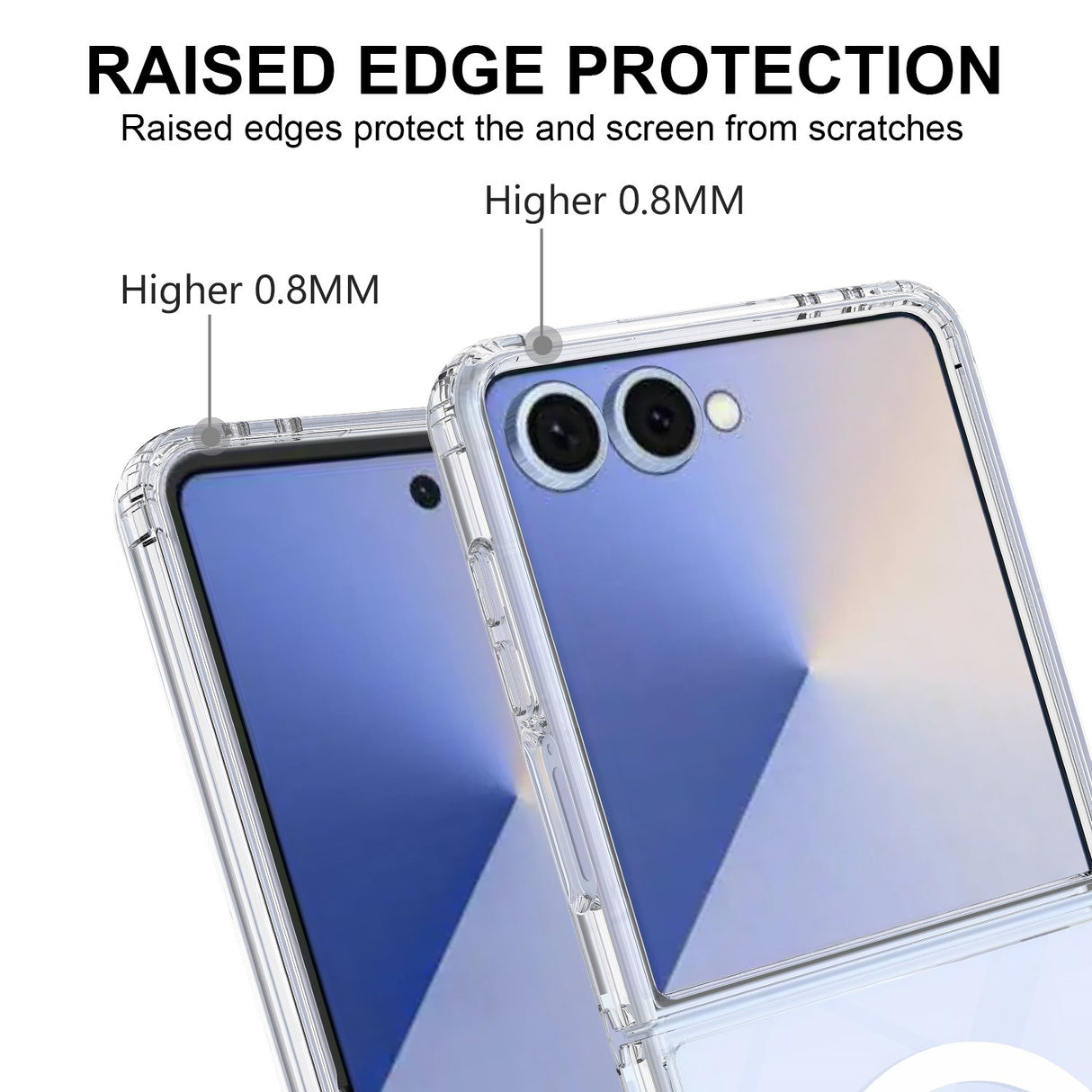 Samsung Galaxy Z Flip7 - EIDERWOOD Hybrid Plastik Cover - MagSafe Kompatibel - Gennemsigtig