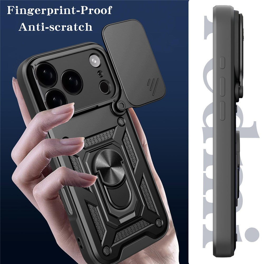 iPhone 17 Pro Max - EIDERWOOD Hybrid Håndværker Cover m. Kickstand & Cam Slider - Rose Gold