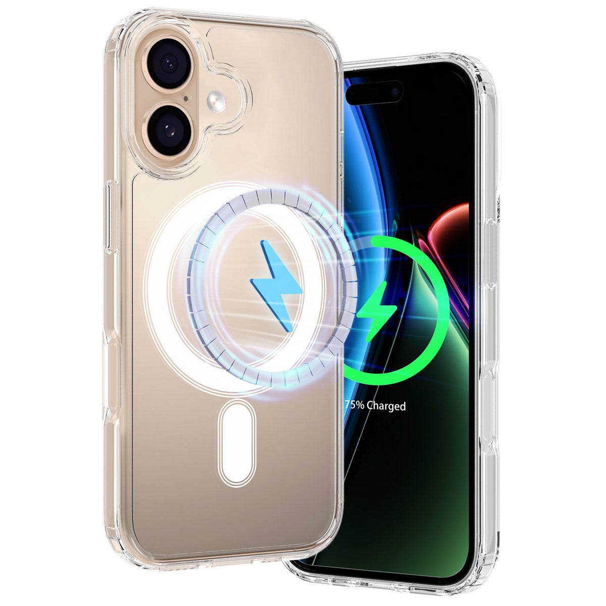 iPhone 17 - EIDERWOOD Hybrid Plastik Cover - MagSafe Kompatibel - Gennemsigtig