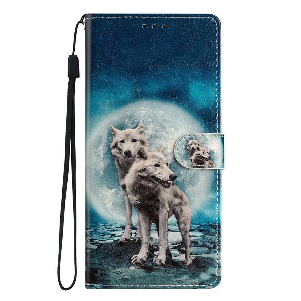 iPhone Air - EIDERWOOD Imiteret Læder Cover m. Pung & Strop - Ulve