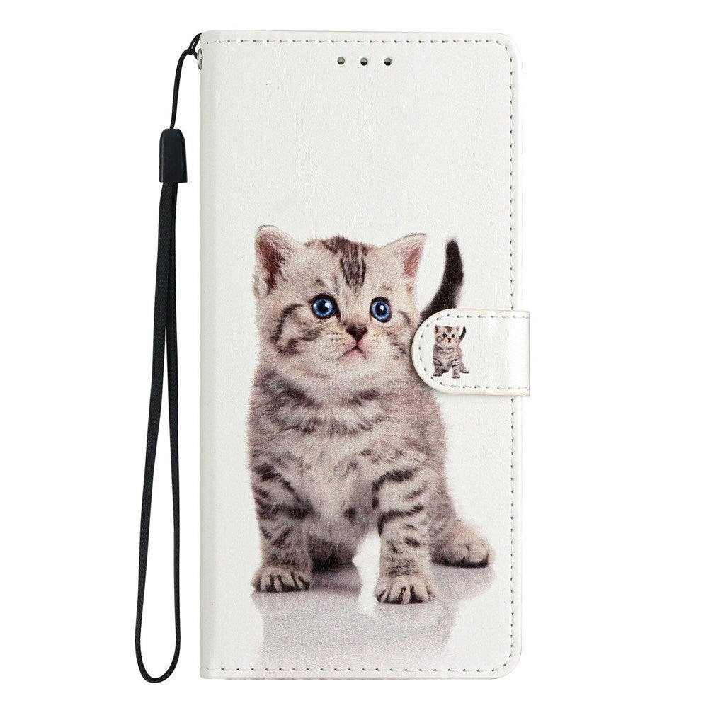 iPhone Air - EIDERWOOD Imiteret Læder Cover m. Pung & Strop - Kattekilling