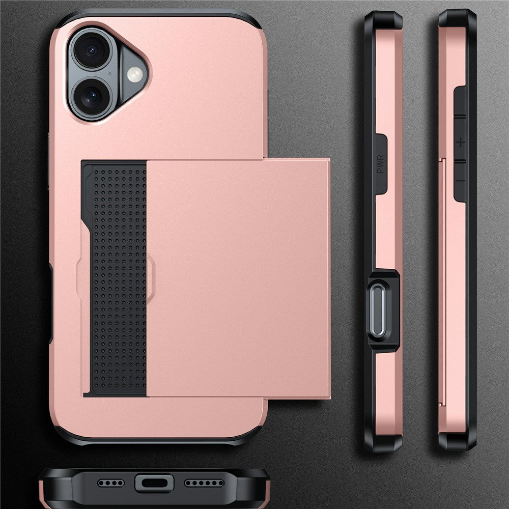 EIDERWOOD iPhone 17 Hybrid Mobil Cover m. Kortholder - Sort