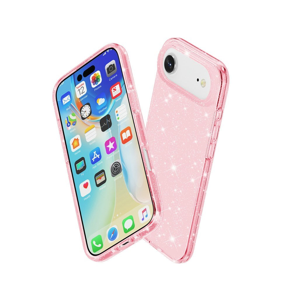 EIDERWOOD iPhone Air Hybrid Plastik Mobil Cover - Lyserød Glitter