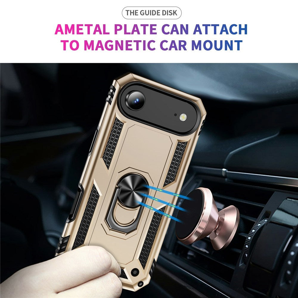 iPhone Air - EIDERWOOD Hybrid Håndværker Cover m. Kickstand - Guld