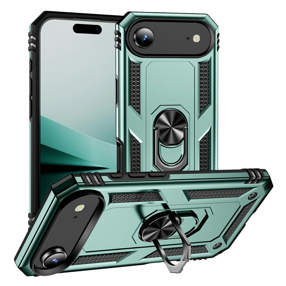 iPhone Air - EIDERWOOD Hybrid Håndværker Cover m. Kickstand - Grøn