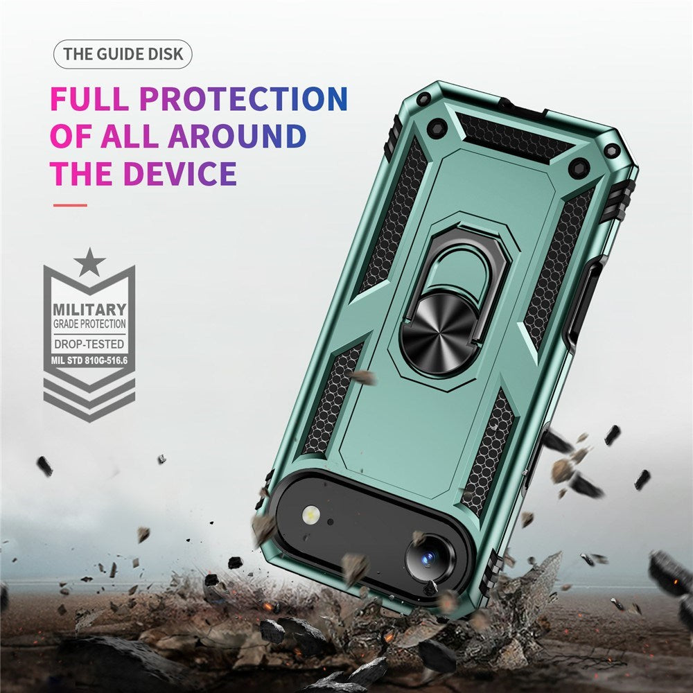 iPhone Air - EIDERWOOD Hybrid Håndværker Cover m. Kickstand - Grøn