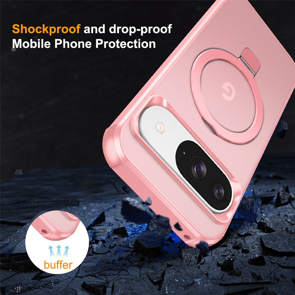 EIDERWOOD Google Pixel 10 / 10 Pro / 9 / 9 Pro Mobil Cover m. Kickstand - MagSafe Kompatibel - Lyserød