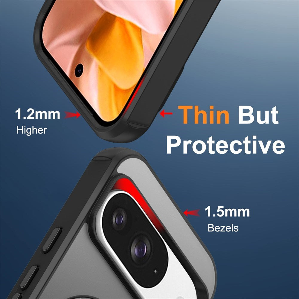 EIDERWOOD Google Pixel 10 / 10 Pro / 9 / 9 Pro Mobil Cover m. Kickstand - MagSafe Kompatibel - Sort