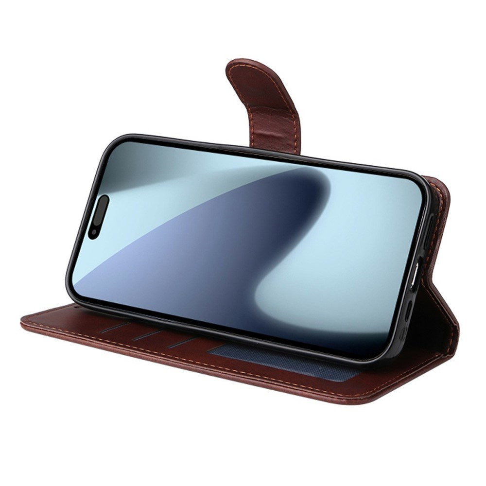 EIDERWOOD iPhone 17 Pro Max Kunstlæder Flip Cover - inkl. Skærmbeskyttelse - Brun