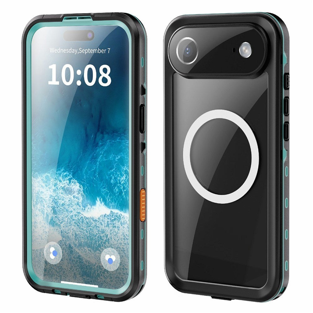 iPhone Air - EIDERWOOD Vandtæt Håndværker Cover m. Skærmbeskyttelse & Strop - MagSafe Kompatibel - Sort