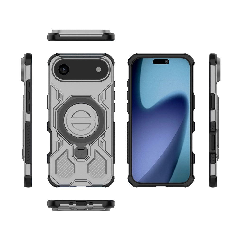 EIDERWOOD iPhone Air Håndværker Mobil Cover - Magnetisk Kickstand - MagSafe Kompatibel - Grå