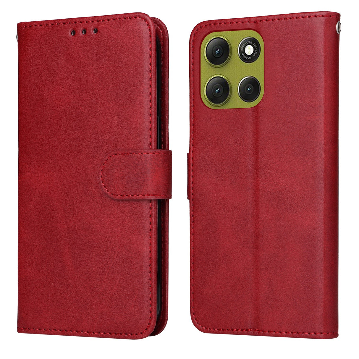 Motorola Moto G86 / G86 Power - EIDERWOOD Kunstlæder Flip Cover m. Strop - Rød