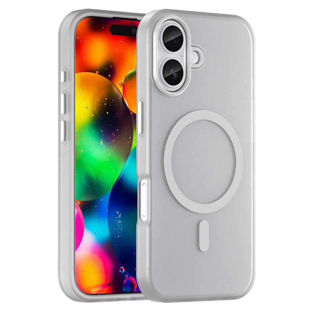 EIDERWOOD iPhone 17 Hybrid Plast Mobil Cover - MagSafe Kompatibel - Mat Gennemsigtig / Hvid