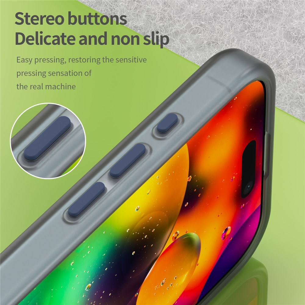 EIDERWOOD iPhone 17 Hybrid Plast Mobil Cover - MagSafe Kompatibel - Mat Gennemsigtig / Mørkeblå